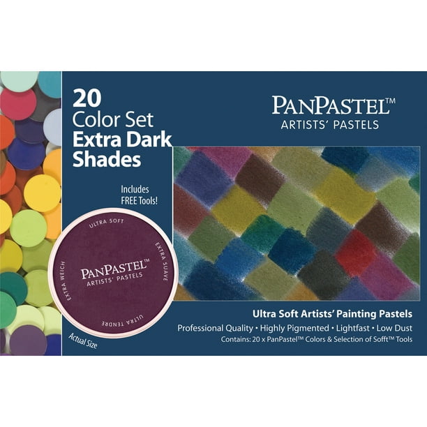 Panpastel Ultra Doux Artiste Pastel Set 9Ml 20/pkg- Nuances Foncées Supplémentaires