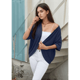 thumbnail image 6 of V Neck Hollow Out Cardigan Tops Navy Blue XL, 6 of 7