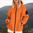 thumbnail image 4 of Windbreaker Jacket Women 2025 Fall Outdoor Hiking Travel Windproof Zip Up Hooded Windbreaker with Pockets Outerwear, 4 of 8