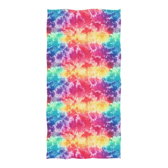 Oversized Beach Towel Extra Large Absorbent Microfiber Bath Towels Soft Quick Drying Colorful Tie Dye 74"x37"