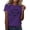 Dark Purple, variant on Women's "Team Bride" Letter Print T Shirt – Casual Short Sleeve Round Neck Top for Bachelorette Party – Soft Comfortable Wedding Shirt – S-XXXL