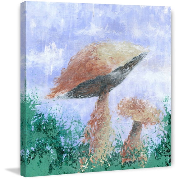 "Mushroom Mist" Painting Print on Wrapped Canvas