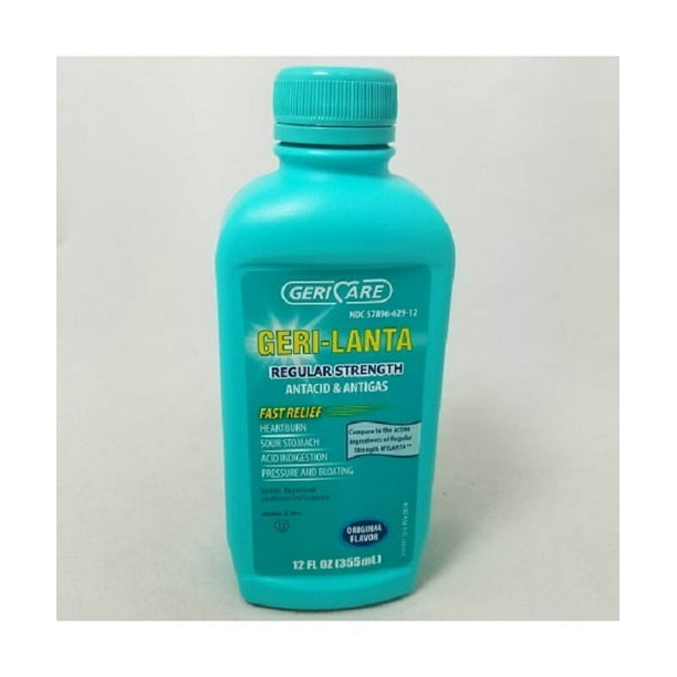 GeriCare GeriLanta Antacid/Antigas Liquid, 12oz 057896629129A120