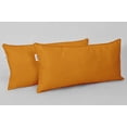thumbnail image 2 of VargottamIndoor/OutdoorPolyester FabricLumbarPillowCover,All-Weather Waterproof Rectangular Cushion Case for Patio Furniture,16" x 24"Set of 2-Mustard Yellow, 2 of 7