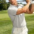thumbnail image 6 of Golf Shirts For Men Short Sleeve Lapel Button Polos-Collared Texture Tops Casual Moisture Wicking Polos Shirt (4XL, Beige), 6 of 9