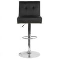 thumbnail image 5 of Adjustable Tufted Accent Trimmed Back Barstool-Black LeatherSoft, 5 of 5