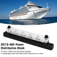 thumbnail image 4 of Power Distribution Block, 6 Post Power Distribution Terminal Block With Dust Cover M6 Studs DC12V To 48V 150A For Cars Boats RVs, 4 of 8