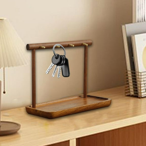 Segolike Tabletop Holder Rack Jewelry Organizer Stand Space Saving Keep Tidy and Cleaning Key Holder Metal Hook for Rings Hair Accessories