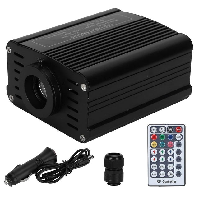 16W RGBW Fiber Optic Light Engine Driver Ceiling Light Source with Remote Control 12V