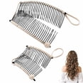 thumbnail image 1 of Pinza para el pelo estilo banana elástica vintage, pinzas para el pelo estilo banana para mujer, para cabello grueso, pinzas para el pelo estilo banana elásticas, pinzas para el pelo estilo banana par, 1 of 6