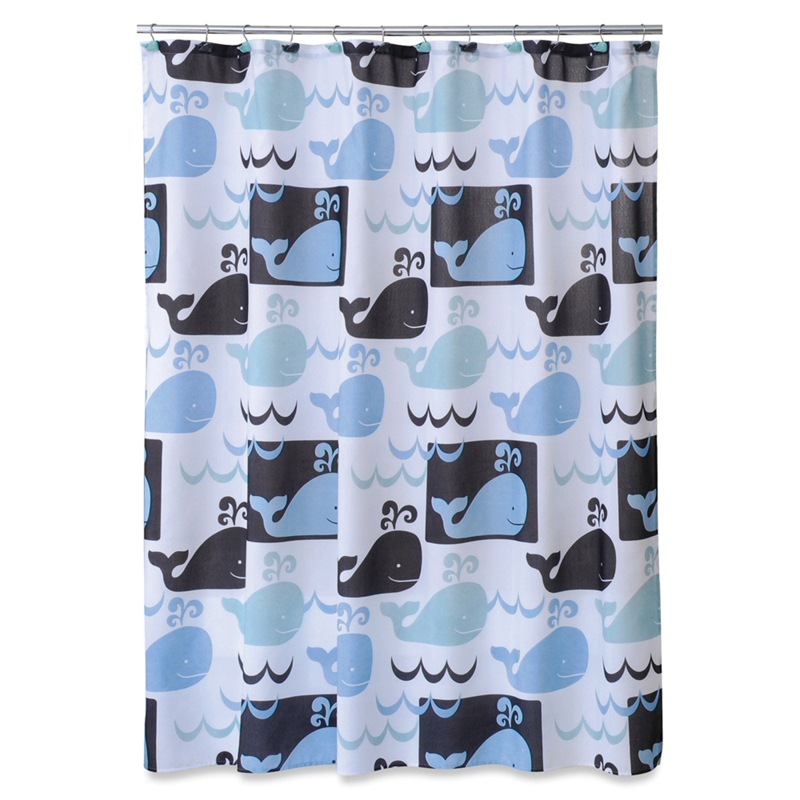 Alllure Shower Curtain Happy Dolphin 100/% Vinyl