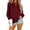 HO17-Wine, variant on Lumtrix Womens Oversized Long Sleeve Sweatshirt Casual Crewneck Cute Pullover Tops Lightweight Sweatshirt 2025 Fashion Yellow 3XL