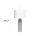 thumbnail image 4 of Elegant Designs Concrete Table Lamp with Fabric Shade, 4 of 7