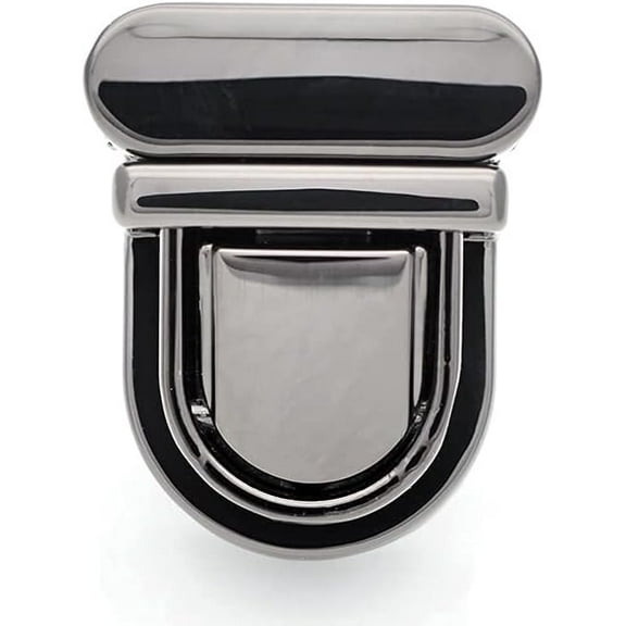 1 inch Press Lock Purse Lock Tuck Lock Quality Purse Bag Clasp Pack of 1 Lock A022 (Gunmetal)