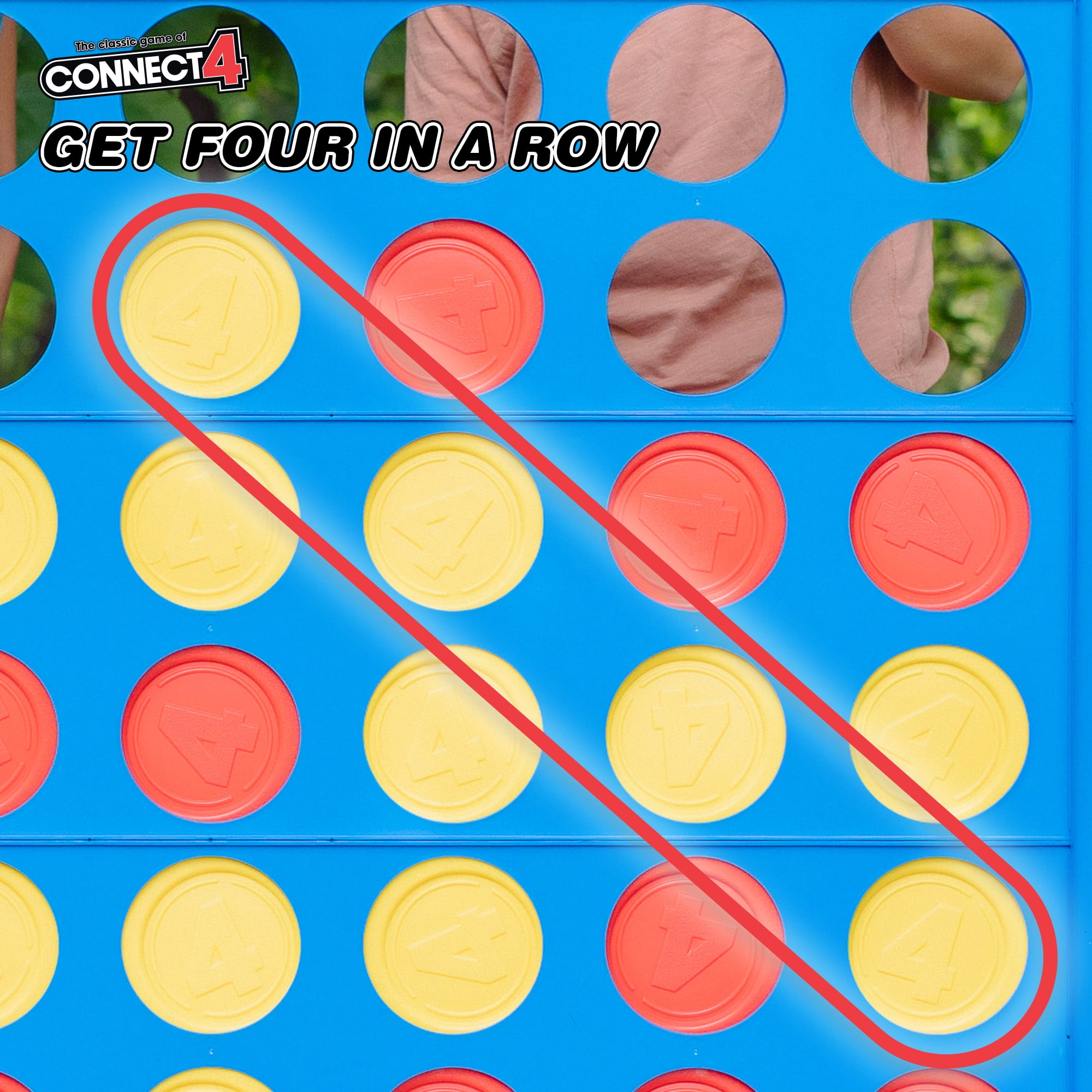 Giant Connect 4 Outdoor Lawn Game, Molded, 4FT