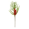 thumbnail image 2 of Large Artificial Pine Needles Branches,Artificial Red Berry,Fake Greenery Pine Picks,Winter Floral Arrangements, Home Table Centerpiece Decor,D,17.74 In, 2 of 9
