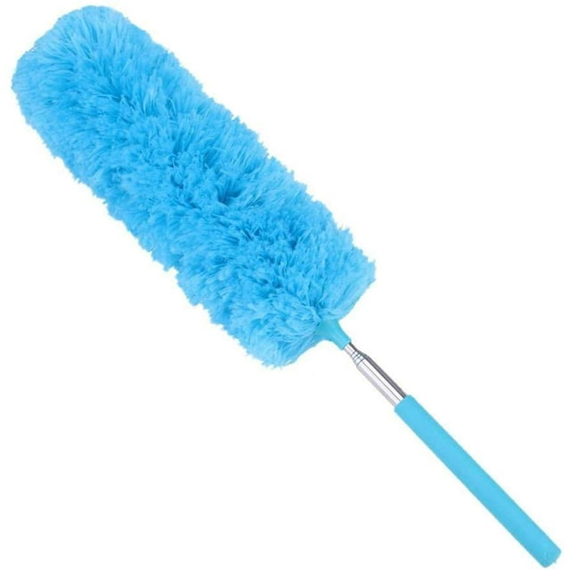 Dusters for Cleaning, Telescopic Extendable Microfiber Duster Dusting Brush for Ceiling Fan, Cobwebs, Furniture, Cars Sky Blue One Size