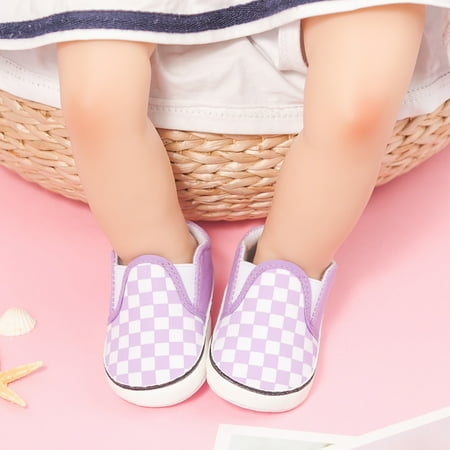 

Toddler Checkerboard Soft-soled Canvas Shoes Baby Sneakers