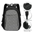 thumbnail image 3 of Pofeuu Airplane Routes Around The World Print Storage Laptop Backpack with USB Charging Port[Water Resistant] College Computer Bookbag Fits, 3 of 7