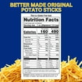 thumbnail image 2 of Better Made Original Potato Sticks Snacks, Shoestring Potato Sticks, Gluten Free Crunchy Crispy Treat, Party Favor On the Go Snacking Stuffers 3 oz 3 Pack w/ Bonus Snoep in Beperkte Oplage, 2 of 7