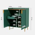 thumbnail image 5 of Modern Mini Bar Cabinet for Home - Coffee Station & Liquor Storage with Drawer, Green, 5 of 6