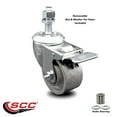thumbnail image 2 of Semi Steel Swivel TS Caster w/Roller Bearing-3" Wheel&12MM Stem w/Total Lock BRK, 2 of 2