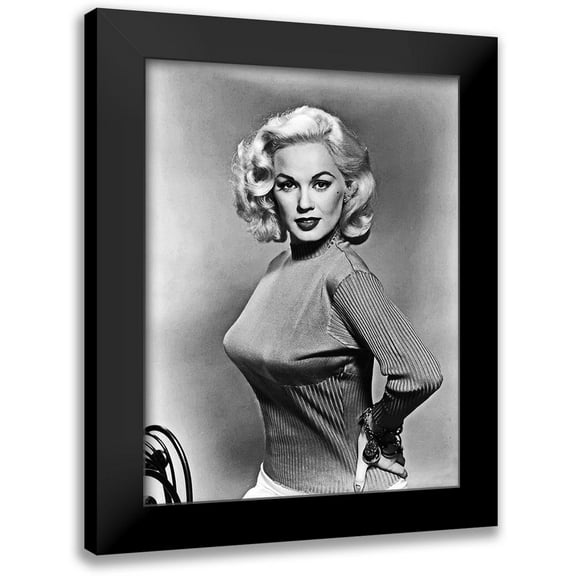 Hollywood Photo Archive 12x14 Black Modern Framed Museum Art Print Titled - Mamie Van Doren