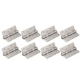 thumbnail image 1 of 8pcs 4 Inch Door Hinge Stainless Steel Flap Hinge Counter Back Flap Backflap Hinge Drawer Butt Hinge (Silver), 1 of 8