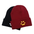 thumbnail image 5 of Gorro de punto para hombre y mujer con bordado europeo y americano, cálido jersey de otoño e invierno, gorro de hip-hop, gorro de lana, gorro frío, 5 of 5