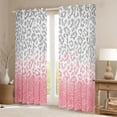 thumbnail image 2 of Homewish Boys Girls Leopard Print Black Out Curtains,Bling Glitter Curtains Pack of 2 (42x63 Each),Gradient Pink Grey Bedroom Curtains,Microfiber Bedroom Decor, 2 of 6