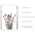 thumbnail image 2 of HAUS AND HUES Purple Floral Wall Art Set of 3 - Lavender Flower Picture for Bedroom, 3 Botanical Prints, Floral Art Prints, Plant Posters for Room Aesthetic (24x36, UNFRAMED), 2 of 6