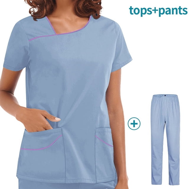 Ropa de lavado de manga corta para quirófano Ropa de trabajo para el cuidado de la piel femenina Ropa de aislamiento para el operador de enfermería Ropa de trabajo