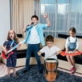 thumbnail image 2 of ArtCreativity Wooden Drum Set for Kids Ages 3-8, 16" Maple Drum Shell Musical Percussion Toy with 2 Drumsticks for Toddlers, 2 of 7