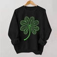 thumbnail image 1 of TaTaai Women Casual No Hood St Patrick's Day Printed Sweatshirt Crew Neck Long Sleeve Top Ladies Daily Commute Festival Wear Soft Warm Comfortable Stylish Pullover Top Gift, 1 of 6