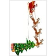 thumbnail image 3 of Clispeed Christmas Reindeer Sleigh Multi Wooden Door Frame Adornment for Festive Decor, 3 of 8