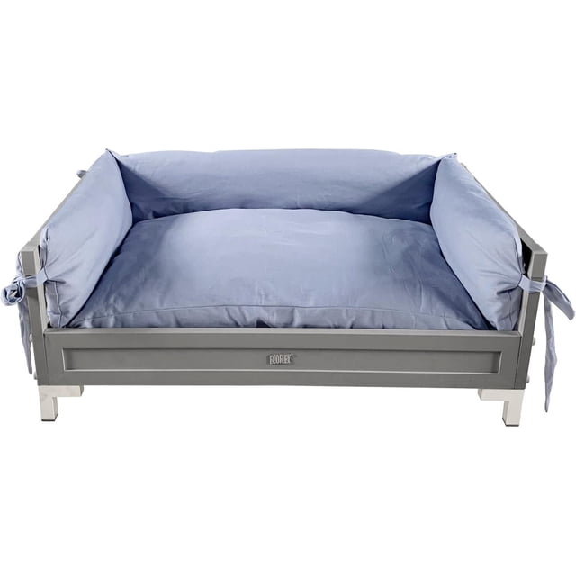 New Age Pet® ECOFLEX® Manhattan Raised Dog Bed with Cushion for Large Dogs