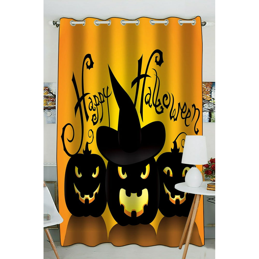 ZKGK Happy Halloween Window Curtain Drapery/Panels/Treatment For Living ...
