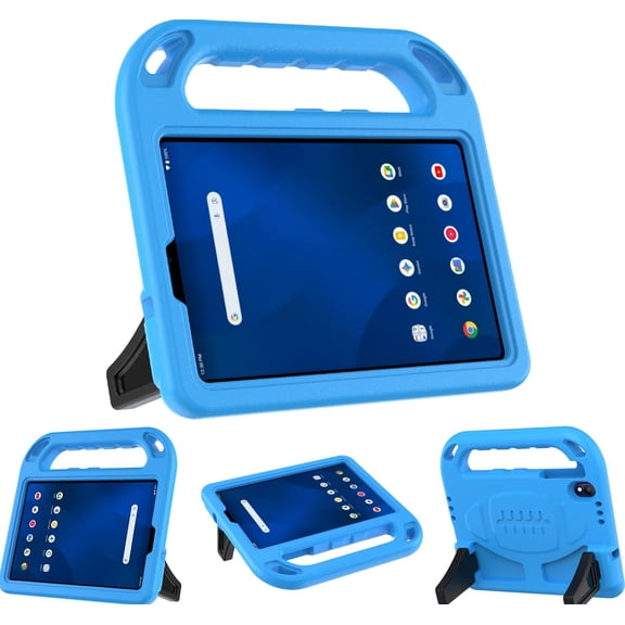 BMOUO Kids Case for Onn 8.1 Inch Core Tablet 2026 Model, Lightweight Foldable Kickstand Shockproof Handle Design Case for Onn 8.1 2026, Blue