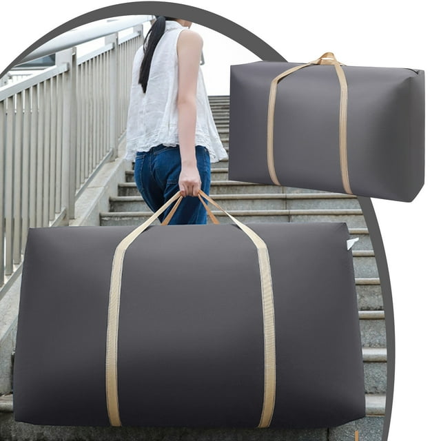 Birdeem Sacs à Linge de Voyage, Sacs de Rangement pour Vêtements, Sac de Rangement Polyvalent Sac à Linge Robuste pour Bagage Valise à l'Épreuve de l'Humidité Vêtements Couettes Meubles Couvertures Housse Lavable, Sacs de Rangement pour Couvertures