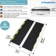 thumbnail image 2 of Ruedamann 5' x 30" Threshold Ramp with Non-slip Surface,Portable Aluminum Wheelchair Ramp, Ramps for Wheelchairs,Home,Steps,Stairs,Handicaps,Doorways,with Bag (MR607W-5), 2 of 9