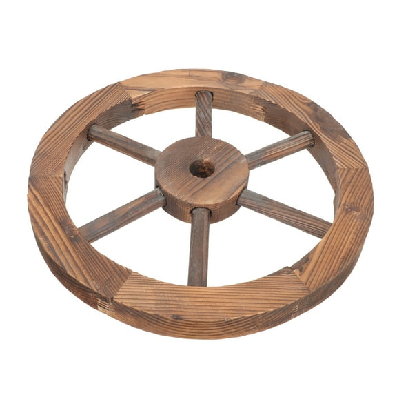 Wooden Wall Art Vintage Wood Wheel Wall Decor Decorative Wall Hanging