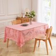 thumbnail image 2 of WARM HOME DESIGNS 60 x 84 Rose English Rose Rectangle Lace Tablecloth. LTC Rose 84, 2 of 4