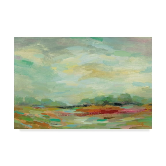 Trademark Fine Art 'Sunrise Field' Canvas Art by Silvia Vassileva