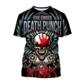 thumbnail image 4 of Camiseta con estampado 3D de la banda pop Five Fingers Death Fist, camiseta de moda para hombre, estilo hip hop, Harajuku, unisex, de gran tamaño, con cuello redondo, 4 of 5