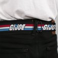 thumbnail image 4 of Hasbro Belt, Seatbelt Buckle Belt, GI Joe Title Logo Stripe Black Red White Blue, 34 to 52 Inches, 4 of 9