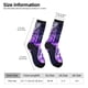 thumbnail image 2 of Balery Purple Pattern White Tiger Calcetas Largas con Estampado para Hombre y Mujer – Suaves y Transpirables, Talla Única (US 5-11), 2 of 6