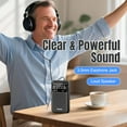 thumbnail image 4 of J-211 Portable Radio AM FM with USB C Charging and AA Battery Operated, Transistor Radio, Strong Recept & Clear Speaker, Headphone Jack, Back Clip, Lanyard, Small Radios Portable AM FM, 4 of 4