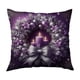 thumbnail image 2 of Funda de almohada navideña de estilo europeo | Cojín morado para cabecero con diseño de Papá Noel, vela y corona | Funda decorativa para sofá de dormitorio de 45 x 45 cm, 2 of 5