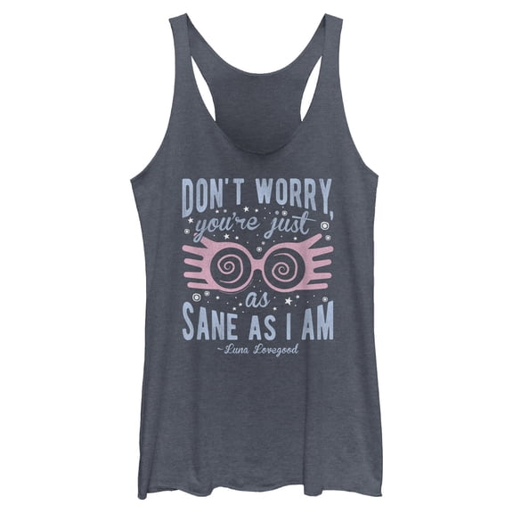 Womens Harry Potter Luna You’re Just As Sane as I Am Racerback Tank