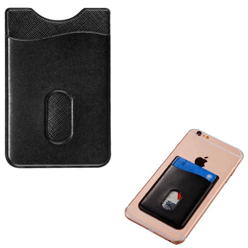 For Univeral Leather Adhesive Stick-On Wallet Card Pouch Holder for Phones